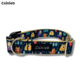 Klasszikus nyakörv - SZÖRNYECSKE MINTÁS