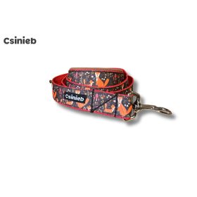 Fix bélelt póráz - BARNA RÓKA MINTÁS - MÁLNA