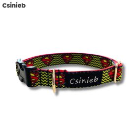 Klasszikus nyakörv - SZUPERHŐS MINTÁS PIROS