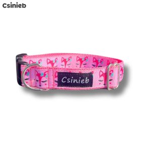 Klasszikus nyakörv - RÓZSASZÍN RÓKAFEJ MINTÁS