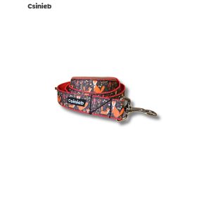 Fix bélelt póráz -  BARNA RÓKA MINTÁS - BARNA