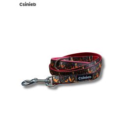 Fix bélelt póráz - BARNA RÓKA MINTÁS - MÁLNA PRÉMIUM