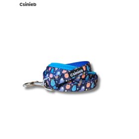 Fix bélelt póráz - SZÖRNYIKE MINTÁS - KÉK PRÉMIUM