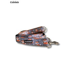 Fix bélelt póráz - SZÜRKE RÓKA MINTÁS