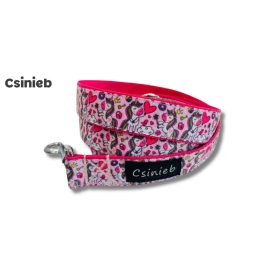 Fix bélelt póráz - UNIKORNIS SZÍV MINTÁS