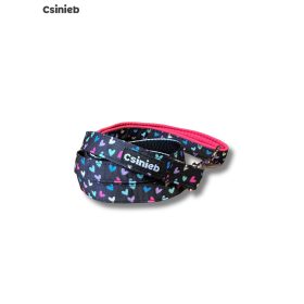 Fix bélelt póráz -SZÍVECSKE MINTÁS - PINK