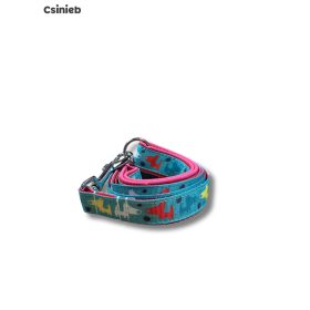 Fix bélelt póráz -SZÍNES KUTYUS MINTÁS 