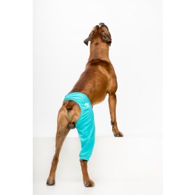Végtagvédő ruha - mellső lábra - kutya - egyszínű - kék - jobb hátsó láb