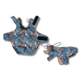   Csillag kabát  - TÜRKIZ INDIÁN ÁLLATOK MINTÁS - BÉZS BUNDÁS