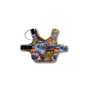 Csillag kabát  - SÁRGA KÉPREGÉNY MINTÁS - BÉZS BUNDÁS