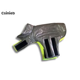   Csillag kabát  - SZÜRKE FÉNYES MELÍR MINTÁS - PUFI - NEON POLÁR