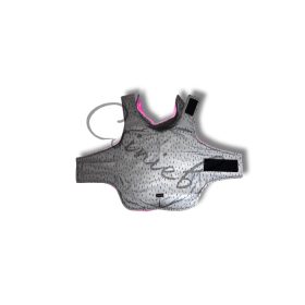   Csillag kabát  - FÉNYVISSZAVERŐ FEKETE CSÍKOS - PUFI - PINK POLÁR