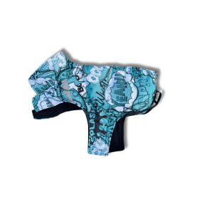   Csillag kabát  - ZÖLD KÉPREGÉNY MINTÁS - PUFI - FEKETE POLÁR