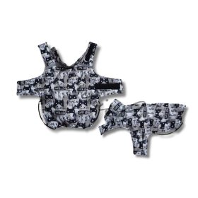 Csillag kabát  - SUPERHERO MINTÁS - PUFI - BARNA POLÁR