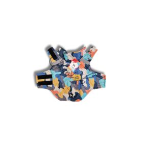 Csillag kabát  - SZÍNES TEREPMINTÁS - PUFI - BARNA POLÁR