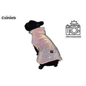   Csillag kabát  - ÁTMENETI - FÉNYVISSZAVERŐ FEKETE CSÍKOS - FEKETE POLÁR