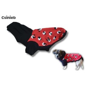 Gengszter pulóver - PIROS KUTYUS MINTÁS