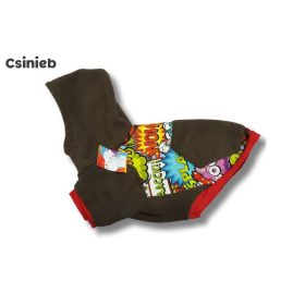   Gengszter pulóver - BOOM KÉPREGÉNY MINTÁS - BARNA - ZSEBBEL