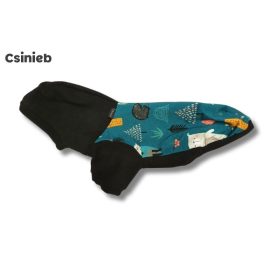 Gengszter pulóver - SMARAGD MACI MINTÁS - FEKETE