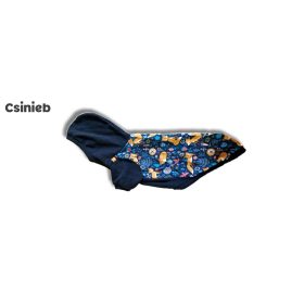 Gengszter pulóver - KÉK RÓKA MINTÁS - FEKETE