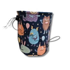 Jutalomfalat tartó TÁSKA - SZÖRNYECSKE MINTÁS