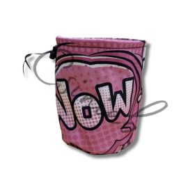 Jutalomfalat tartó TÁSKA - RÓZSASZÍN KÉPREGÉNY MINTÁS