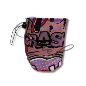 Jutalomfalat tartó TÁSKA - LILA KÉPREGÉNY MINTÁS