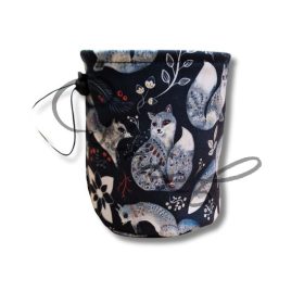 Jutalomfalat tartó TÁSKA - EZÜST RÓKA MINTÁS