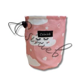 Jutalomfalat tartó TÁSKA - RÓZSASZÍN FELHŐCSKE MINTÁS