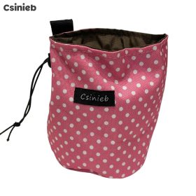 Jutalomfalat tartó TÁSKA - RÓZSASZÍN PÖTTYÖS