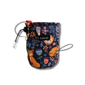 Jutalomfalat tartó TÁSKA - KÉK RÓKA MINTÁS