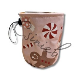 Jutalomfalat tartó TÁSKA - RÓZSASZÍN MÉZI MINTÁS