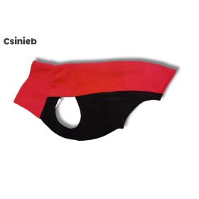 Sport pulóver - PIROS - FEKETE BUNDÁS